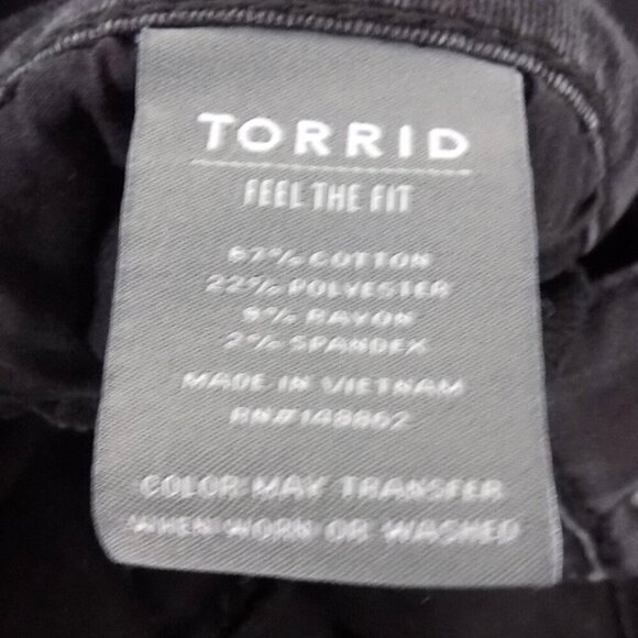 Torrid Jeggings Size 18S Black - Picture 5 of 5